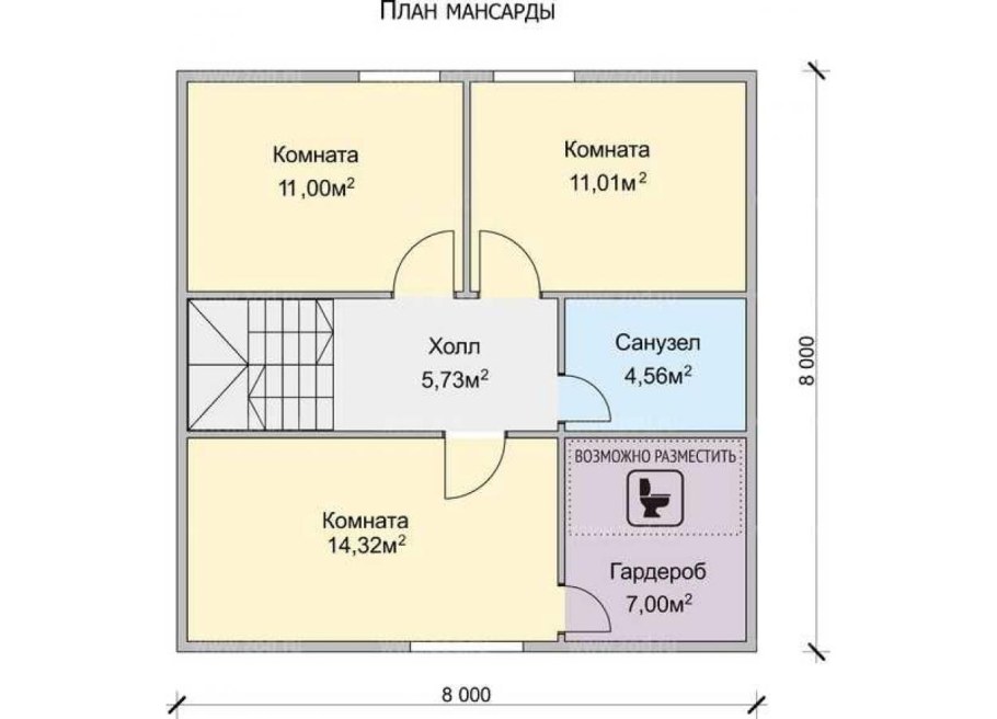 Планировка дома 100 кв.м двухэтажный