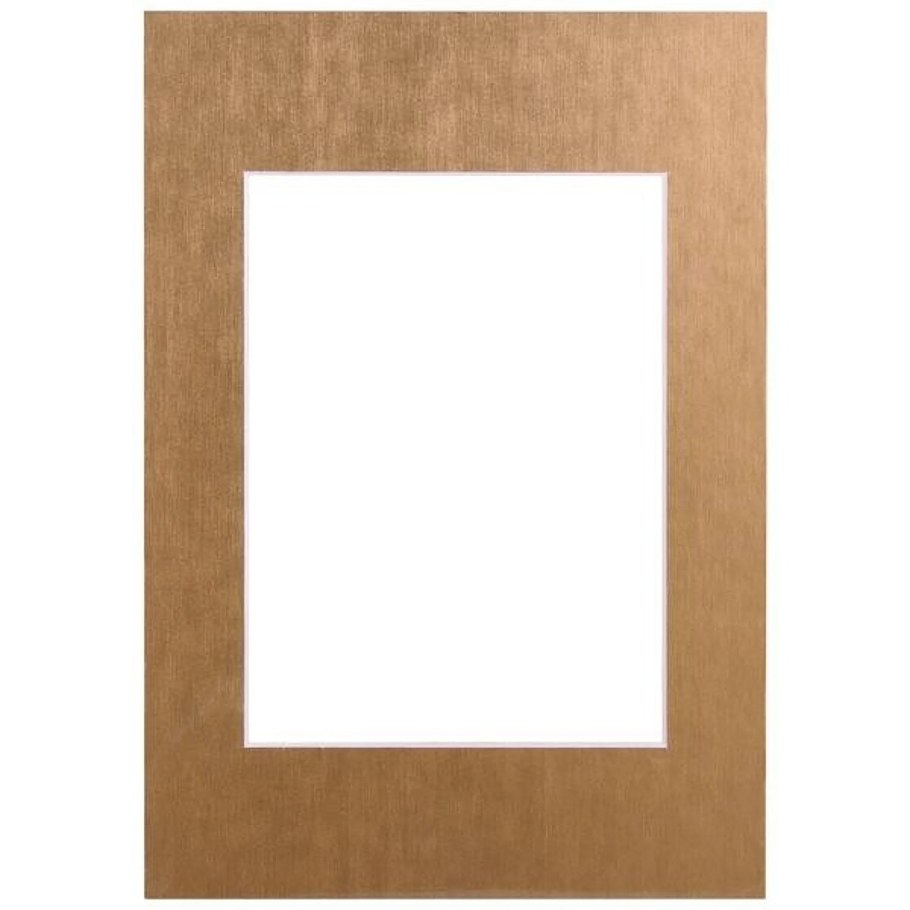 Паспарту золотой матовый