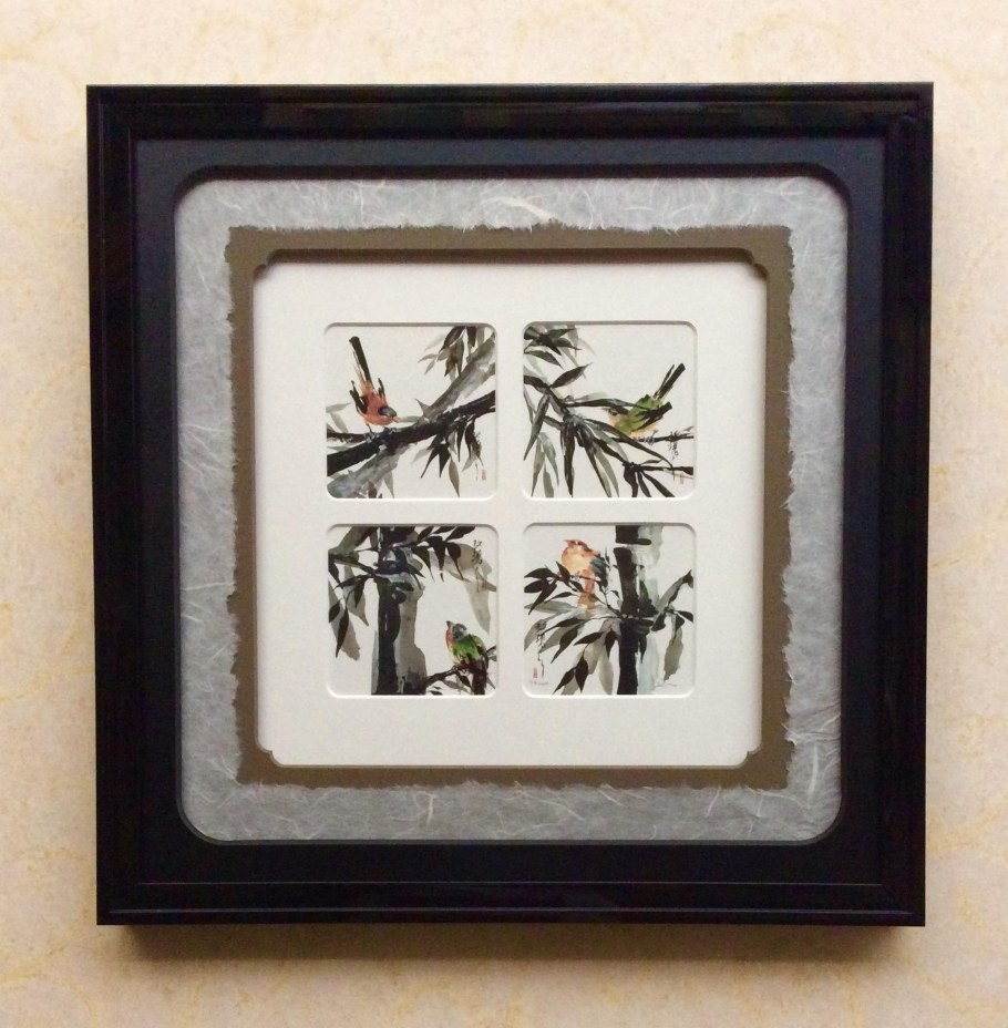 Панно в раме с паспарту