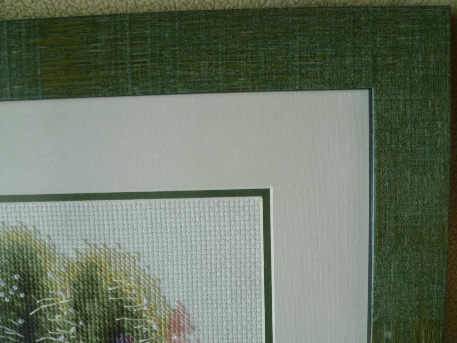 Багет с паспарту зеленая