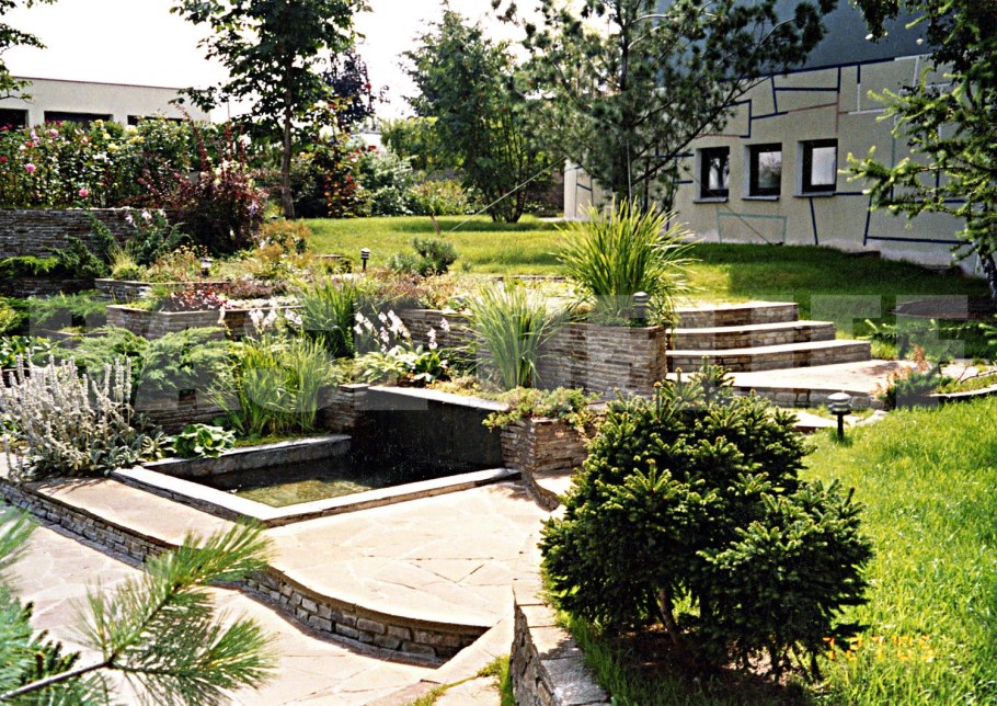 Дачный участок на склоне планировка