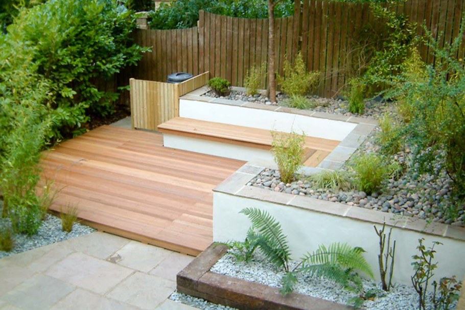 Разноуровневый дачный участок