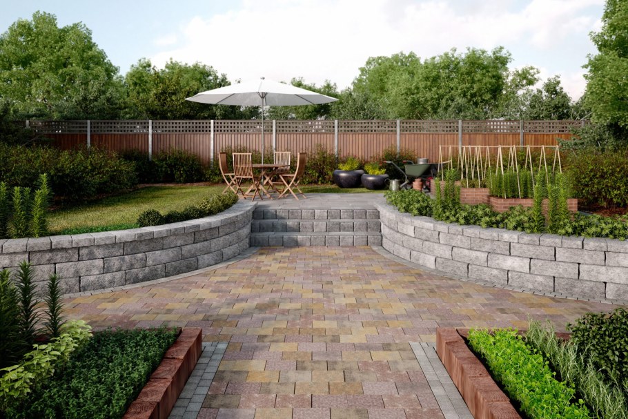 Подпорная стенка на участке