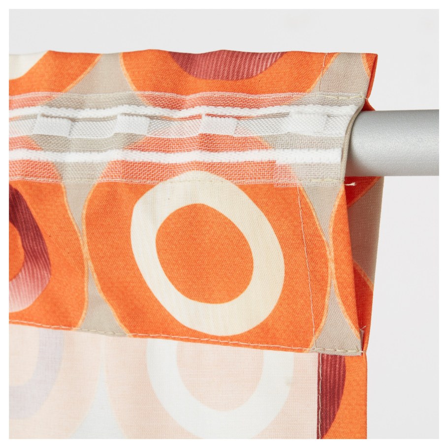 Оранжевые шторы икеа