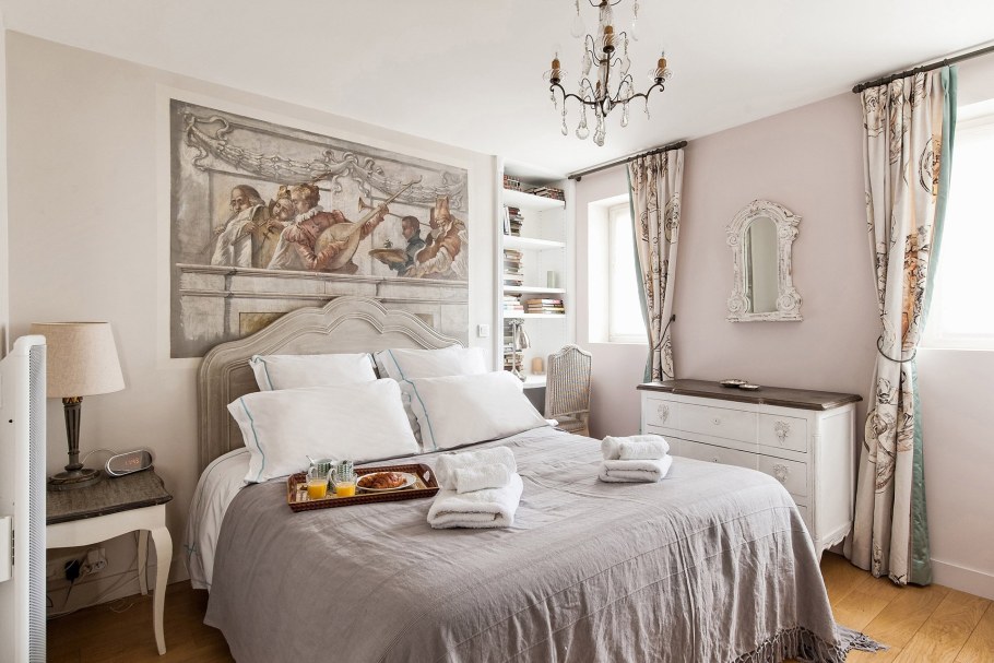 Спальня в стиле Кантри в квартире