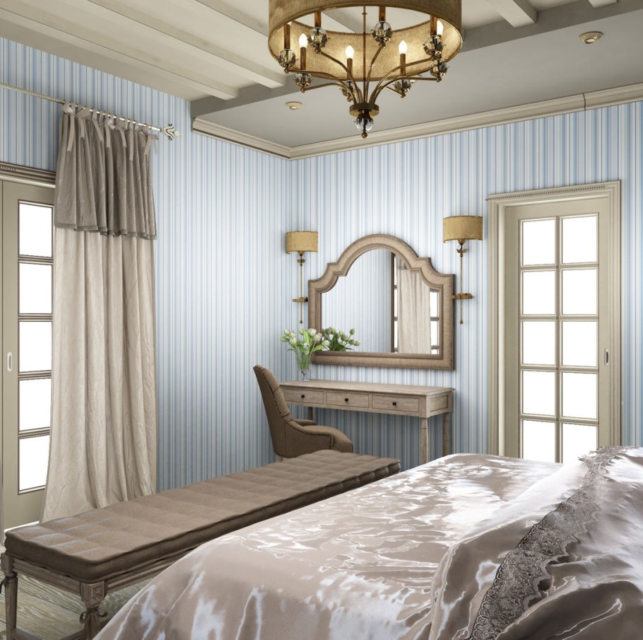 Шторы в спальню Кантри