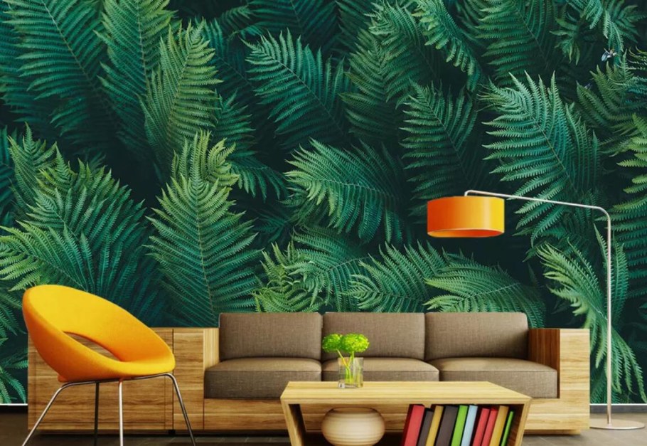 Гостиная в стиле джунгли