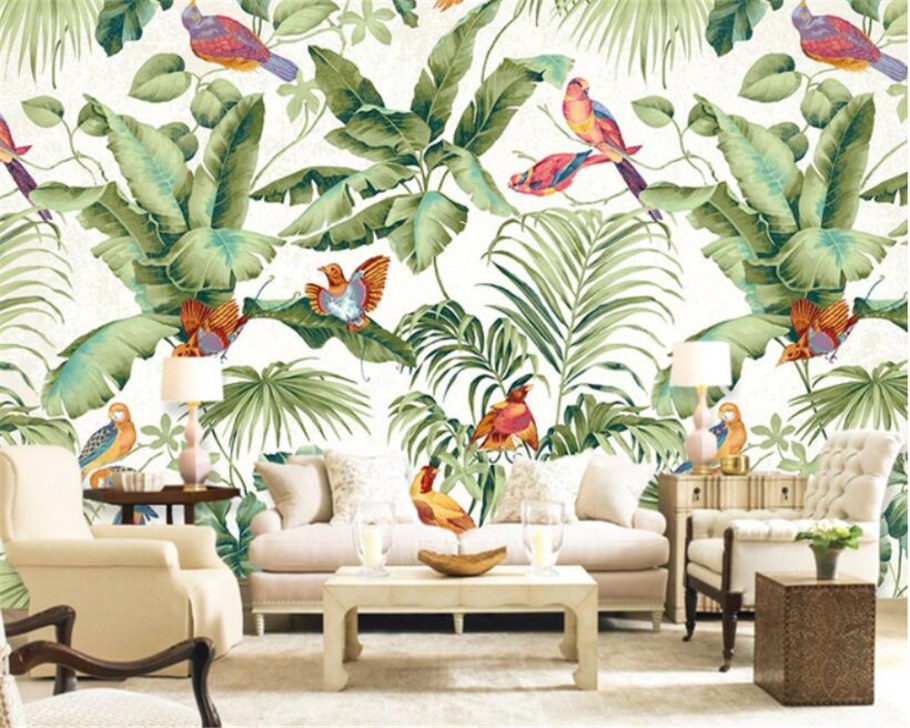 Affresco попугаи