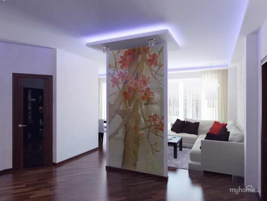 Перегородка между прихожей и комнатой