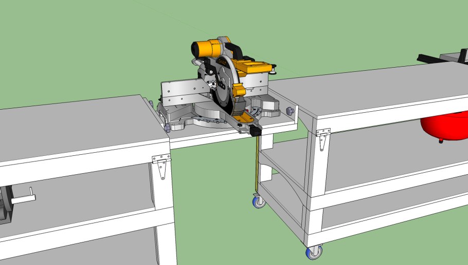 Чертеж стола для пилы DEWALT