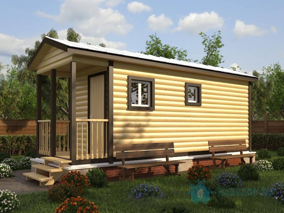 Перевозные бани из бруса под ключ