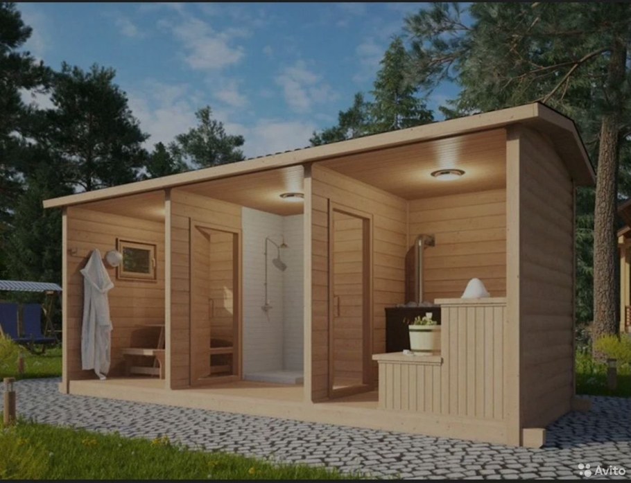 Мобильная баня 7х2.3