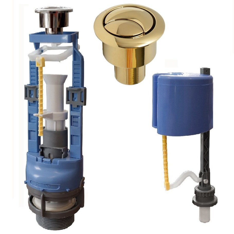 Инкоэр / универсальный спускной клапан для бачка, 1 режим слива