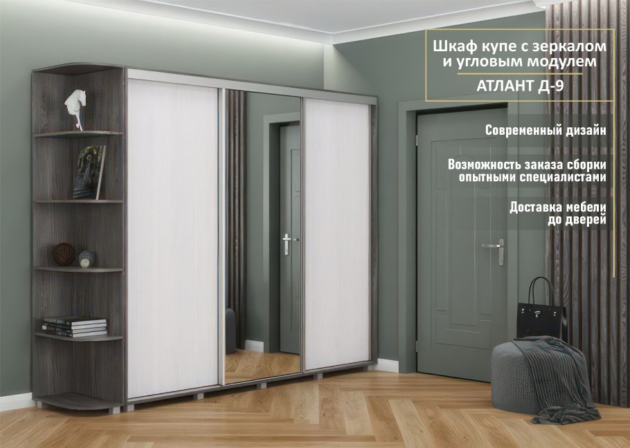 Шкаф купе Атлант д11