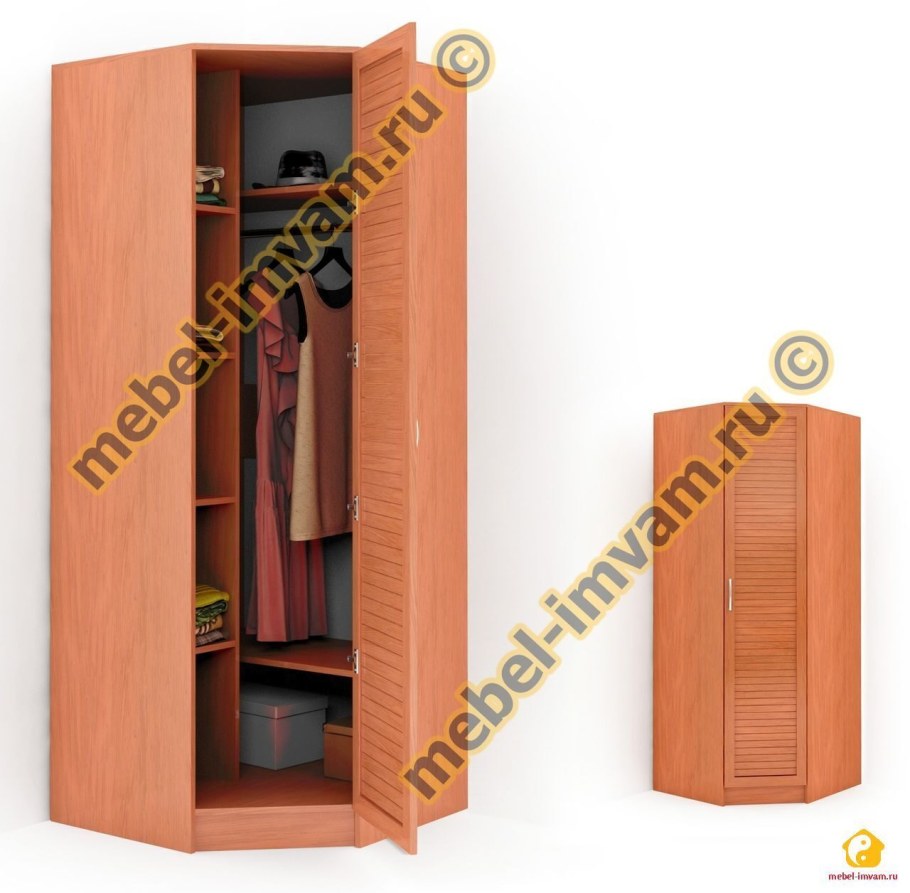 Шкаф угловой распашной 900х900