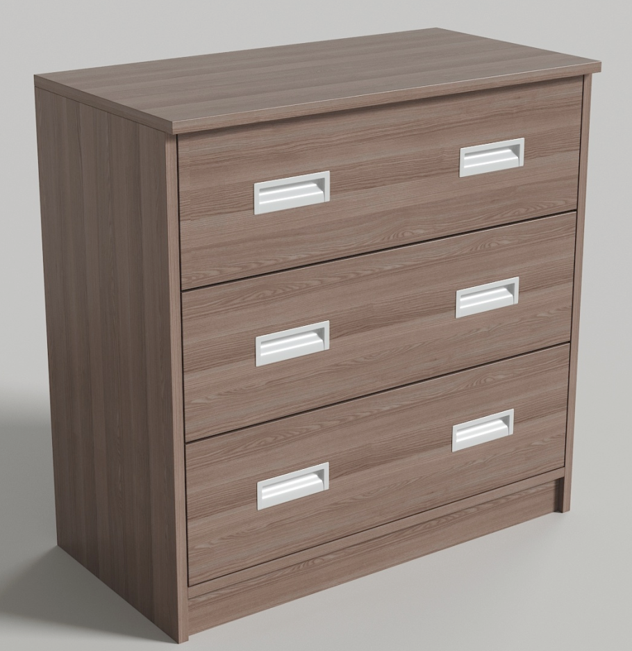 Комод 3 ящика Скаут, индиго