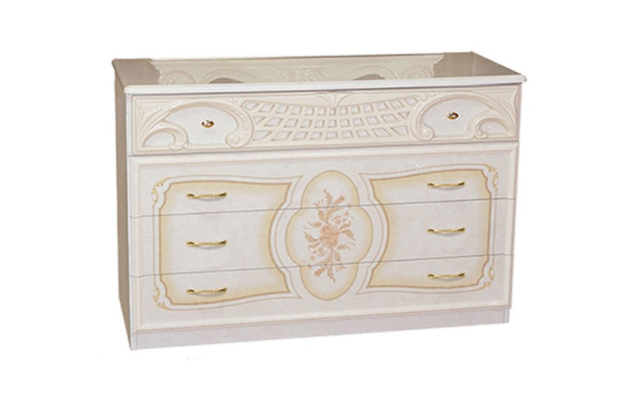 Шкаф "Кармен новая" 4д ш-1705 Пино беж (СВМ),(6+зеркало)