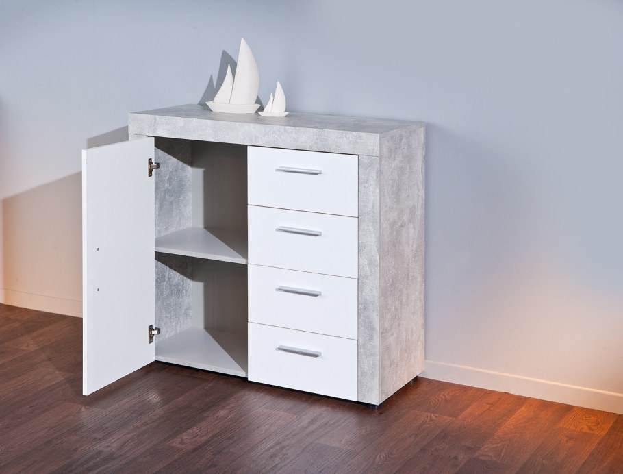 Комод бетон светлый