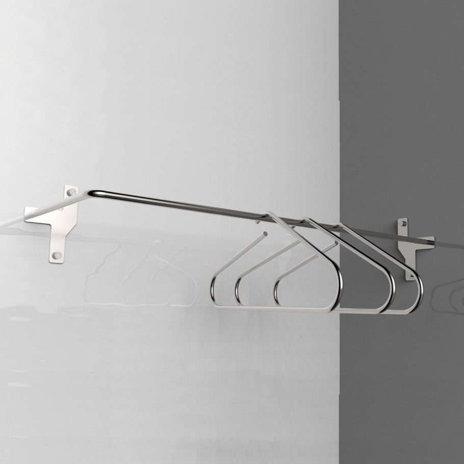 Вешалка штанга настенная