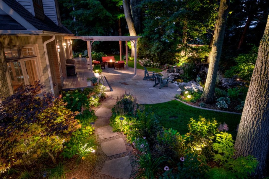 Красивый Лесной ландшафт