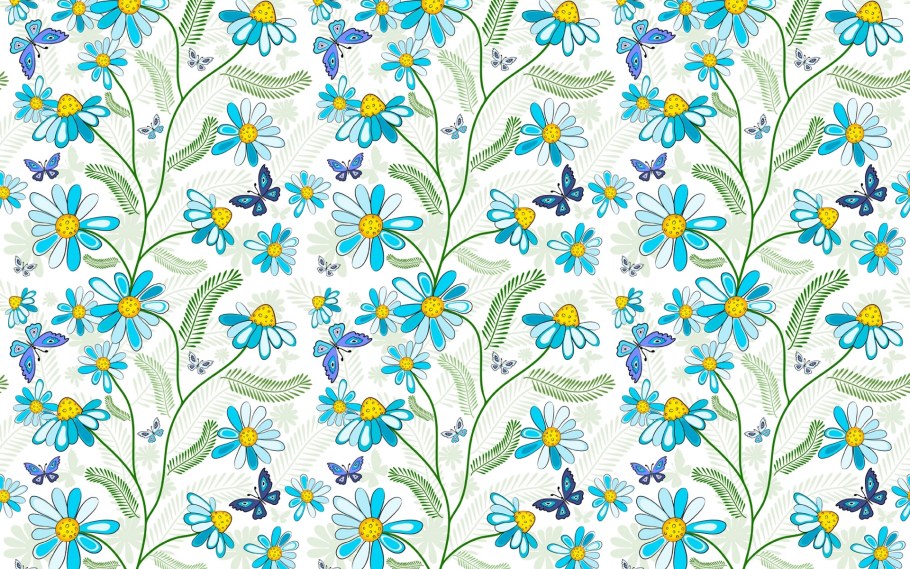 Мелкий орнамент цветы