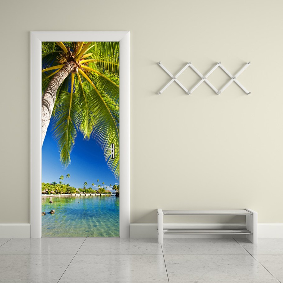 Декоративные наклейки на двери