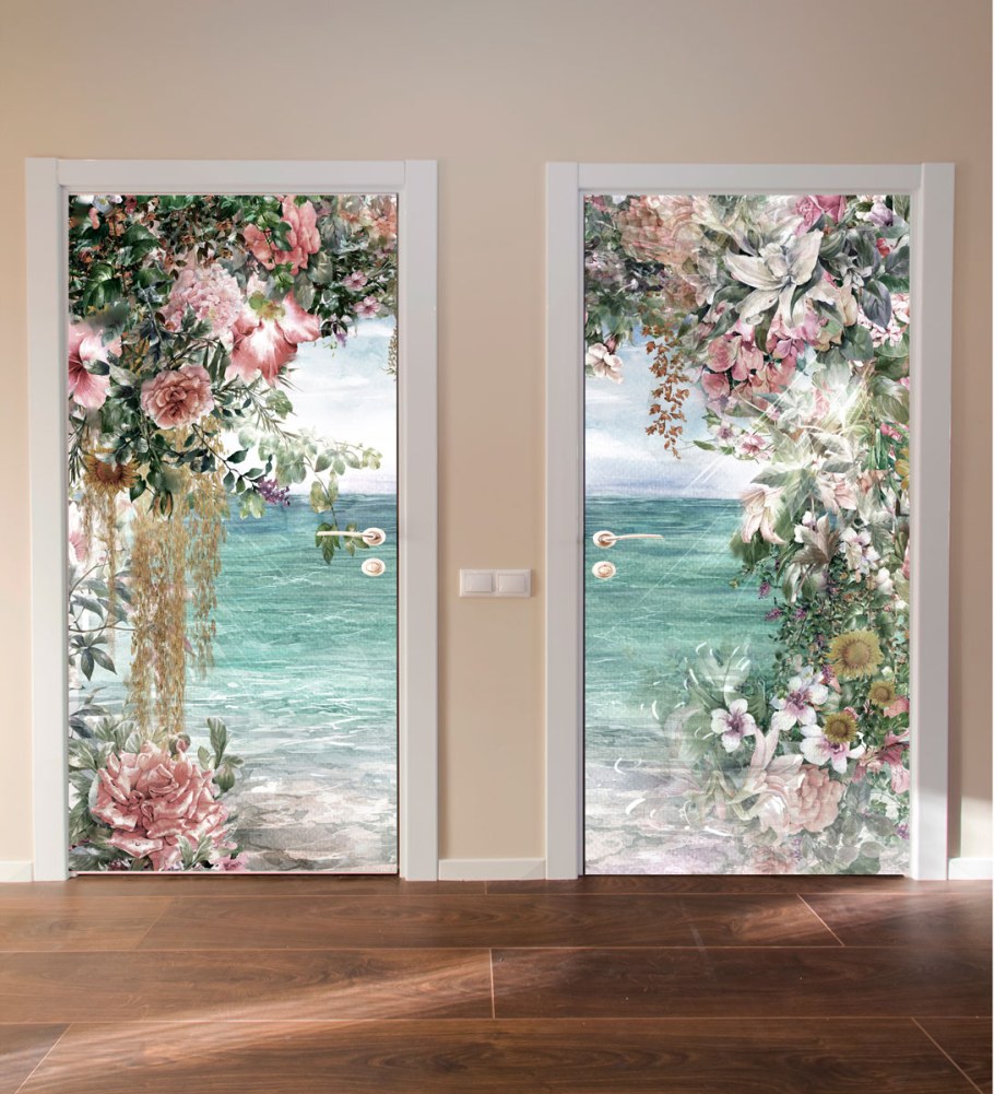 Фотообои на дверь самоклеющиеся