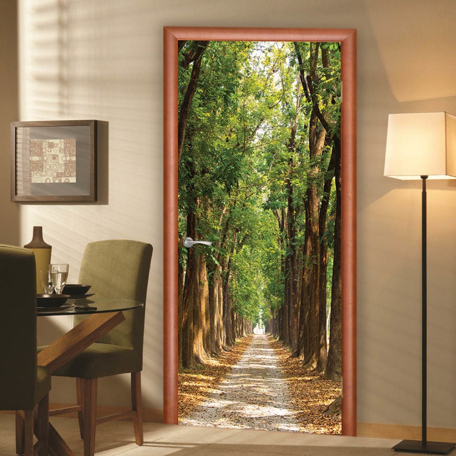 Фотообои на дверь