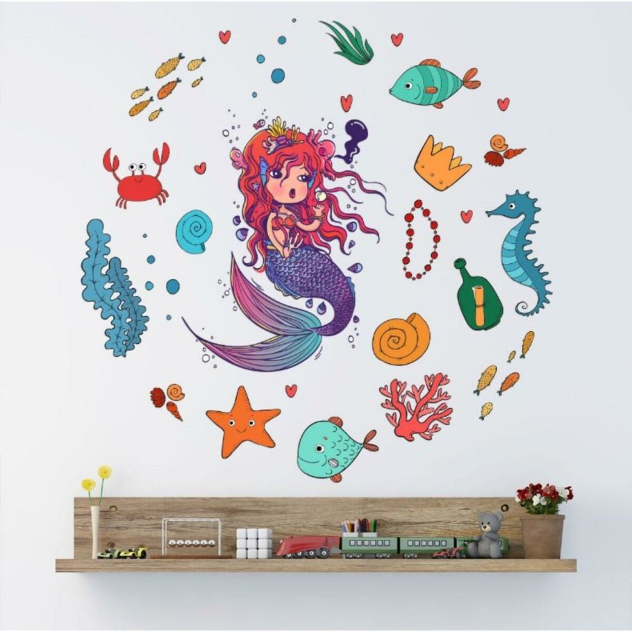 Интерьерная наклейка Русалка