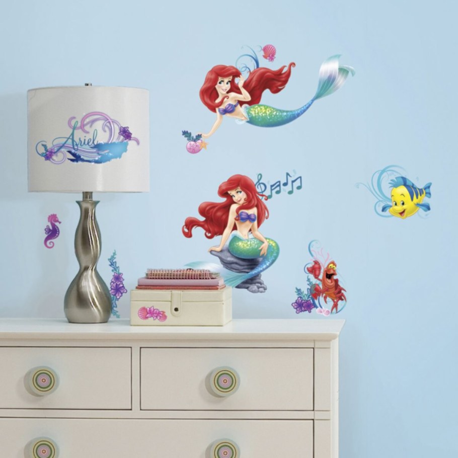 Наклейки интерьерные Русалочка