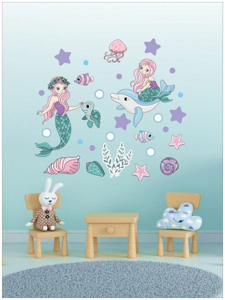 Интерьерная наклейка Русалка