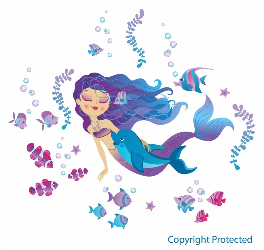 Наклейка Русалка