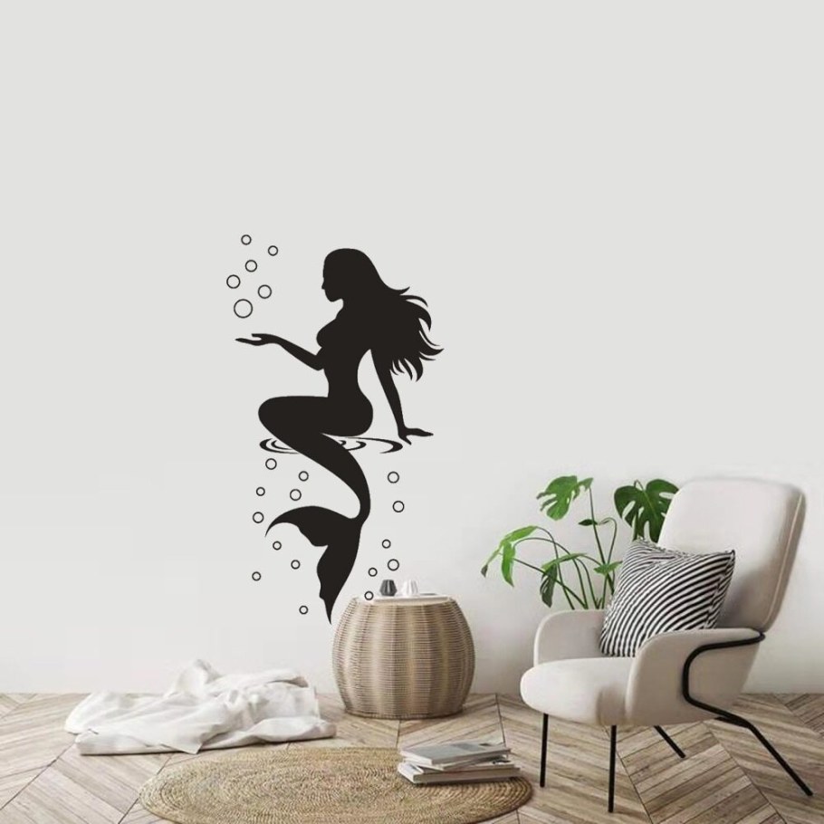 Наклейки на стену Русалочка