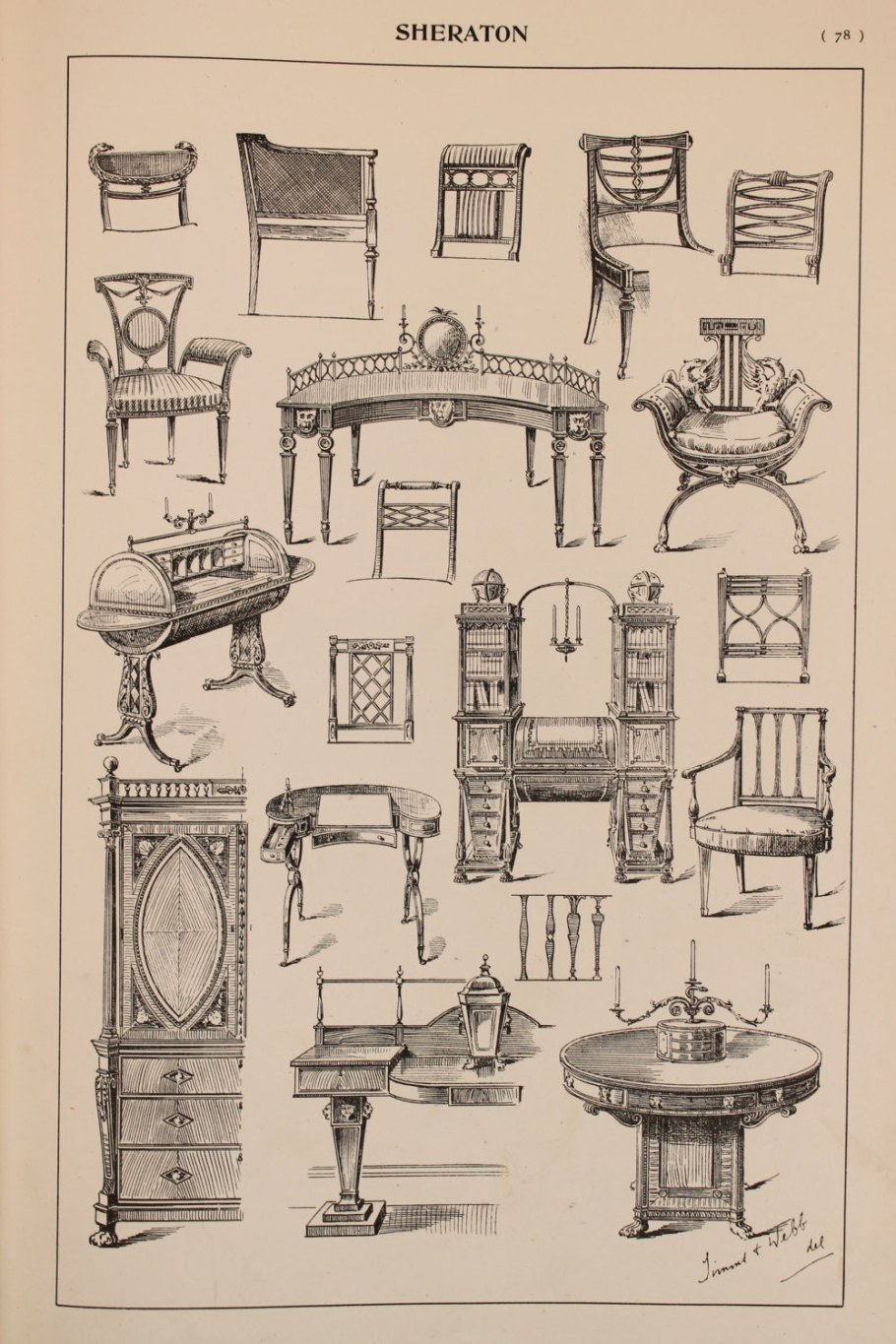 Чертежи старинных столов