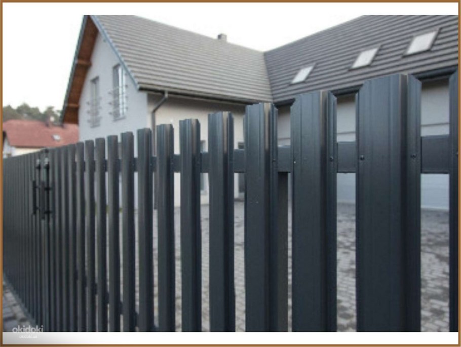 Штакетник м образный Гранд лайн RAL 7024