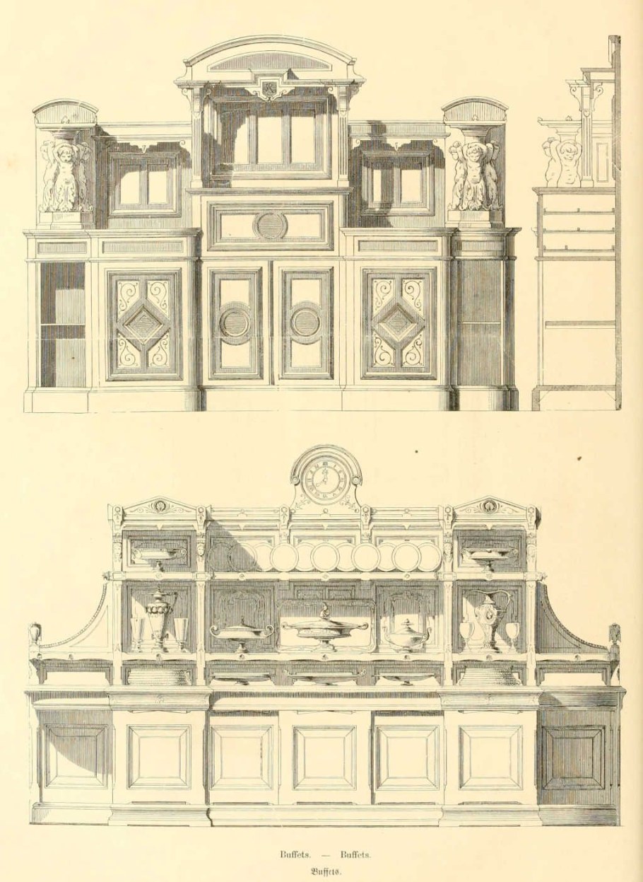 Альбом рисунков мебели в стиле рококо Макс Греф 1898