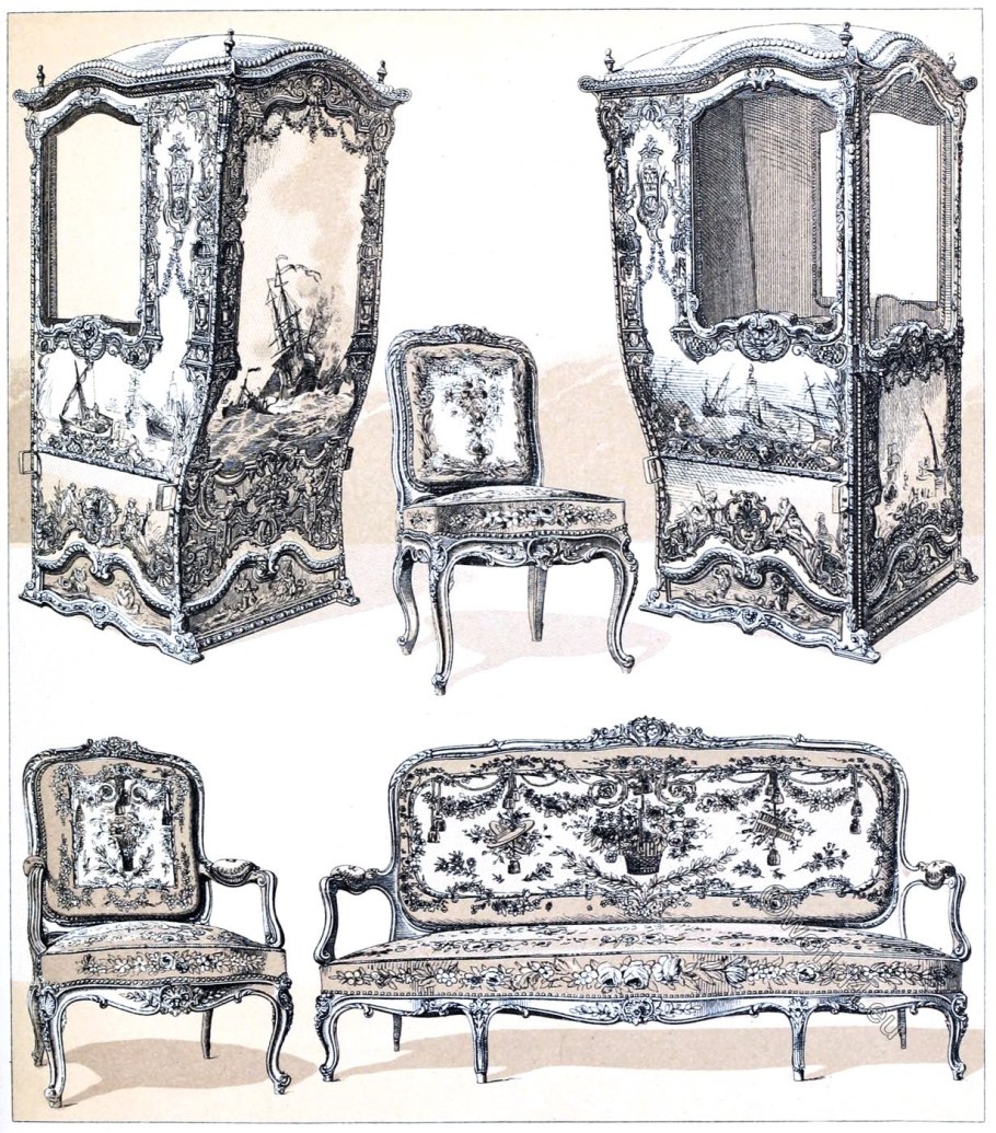Мебель в стиле рококо рисунки