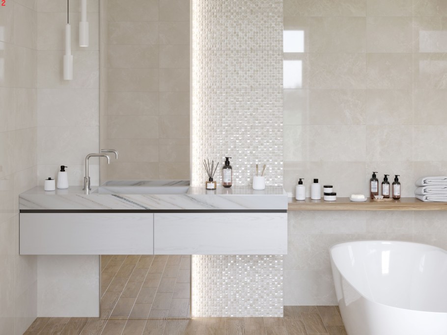 Плитка настенная Sandy низ 3 25х60 см 1.2 м² цвет бежевый