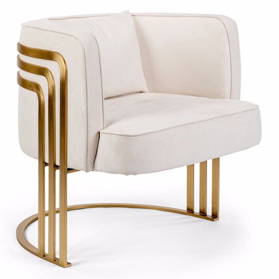 Кресло с золотыми ножками