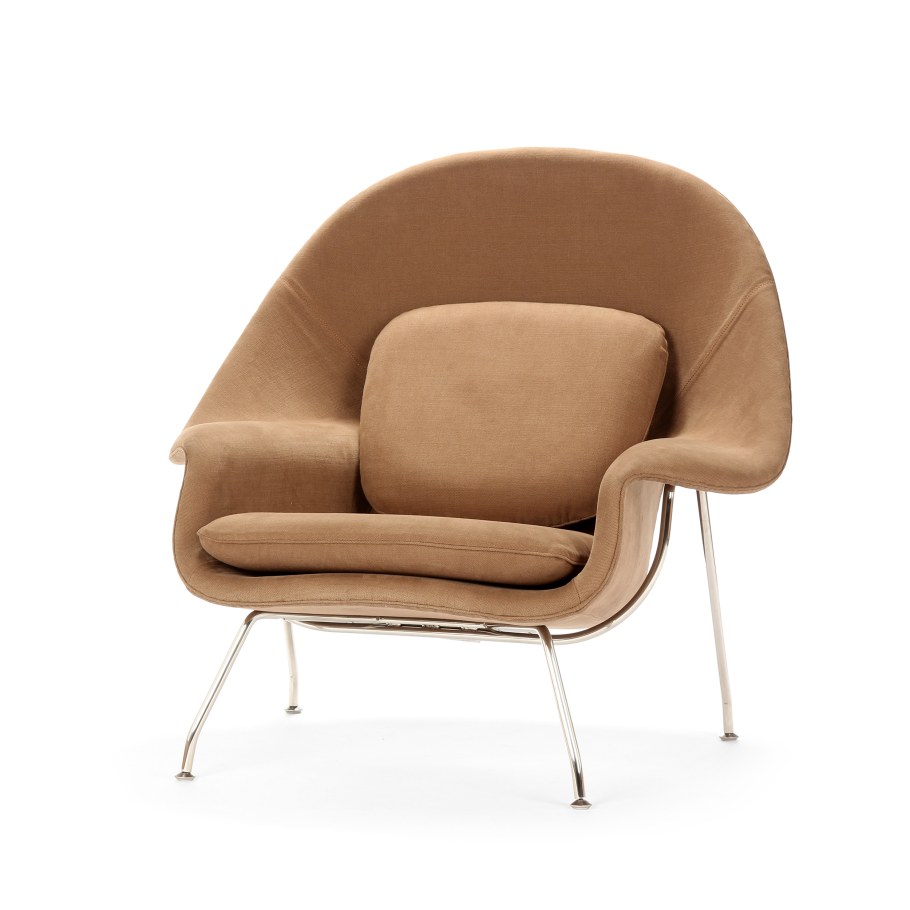 Кресло Vermont Chair бежевый велюр