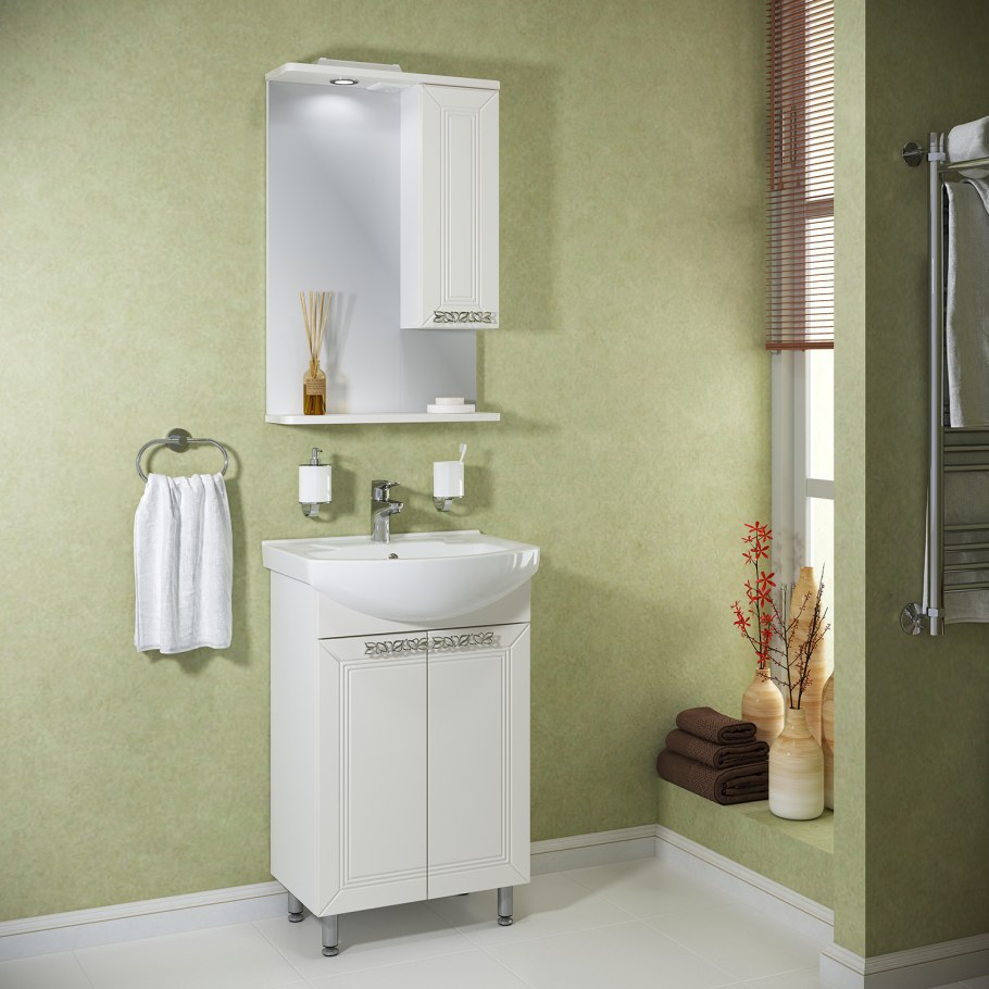 Раковина Руно Монро 55 с тумбой