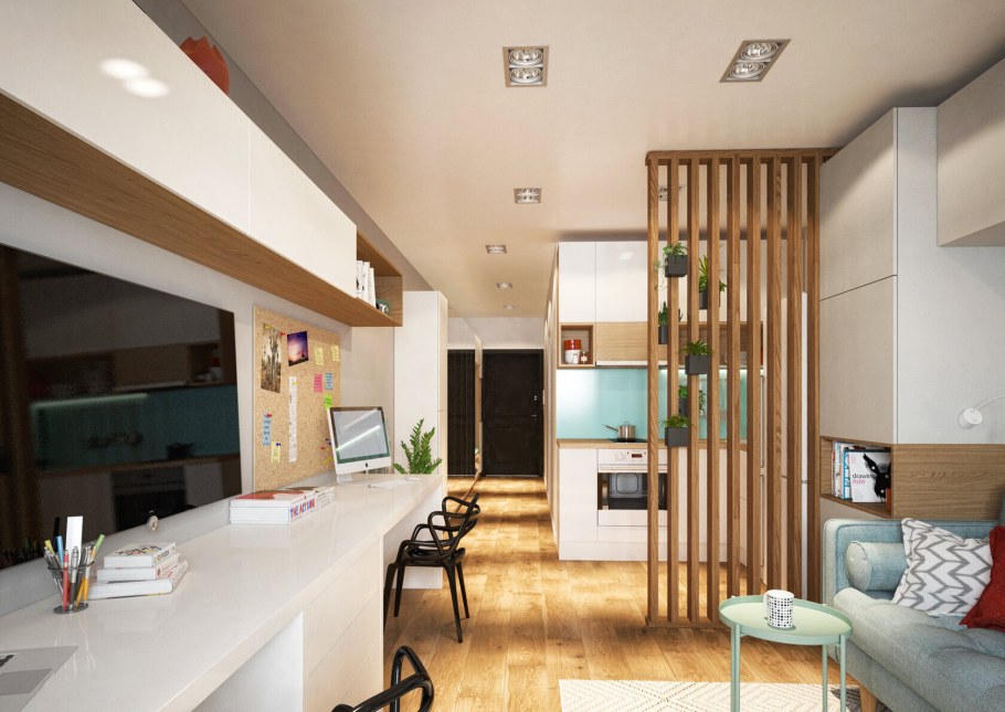 Планировка студии 30 кв