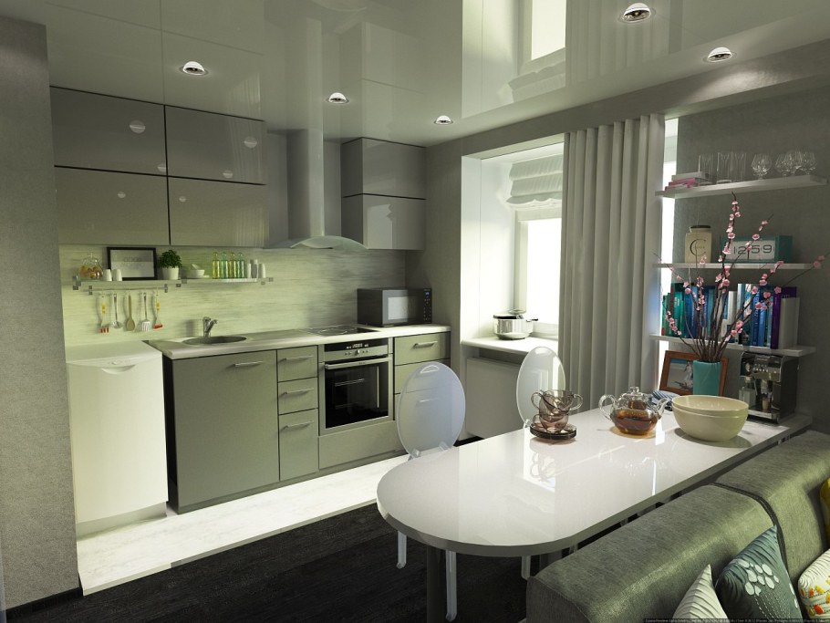 Дизайнерский проект квартиры студии 30 м кв