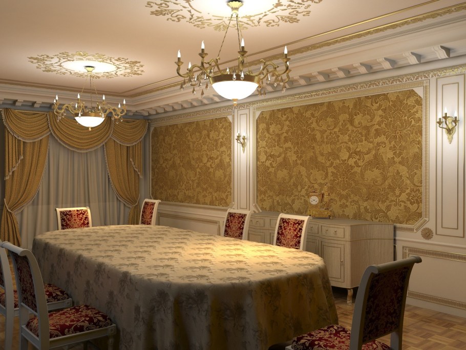 Стены в стиле Ампир