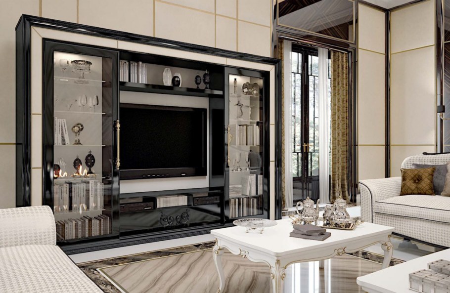 Гостиная стенка Неоклассика Италия