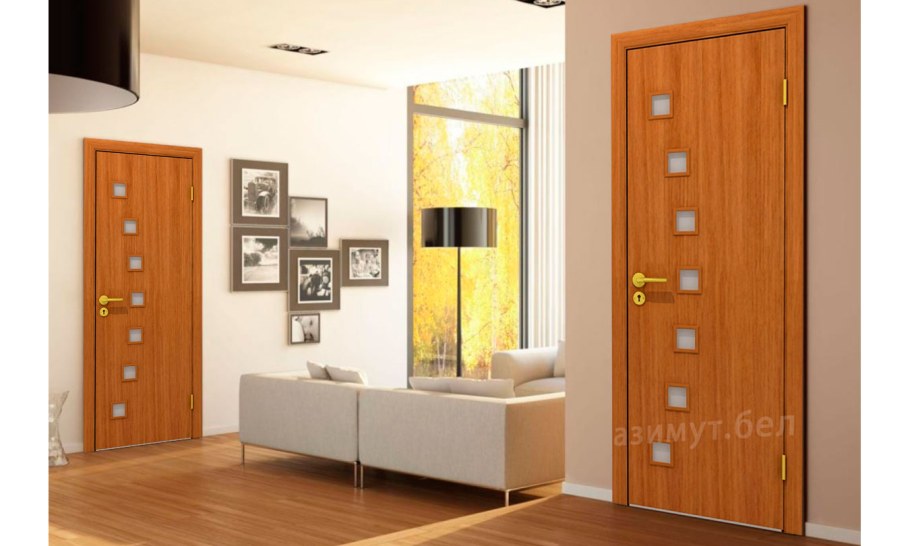 Межкомнатные двери Миланский орех в интерьере