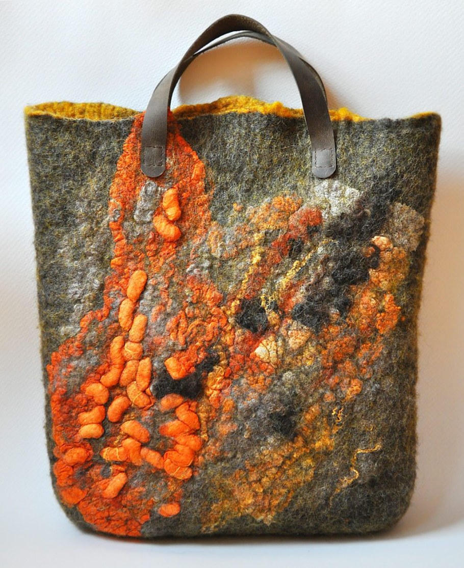 Валяные сумки из шерсти