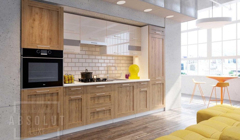 Кухня лофт дуб сонома