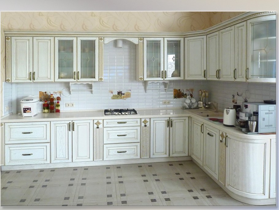 Кухня Ника ясень патина