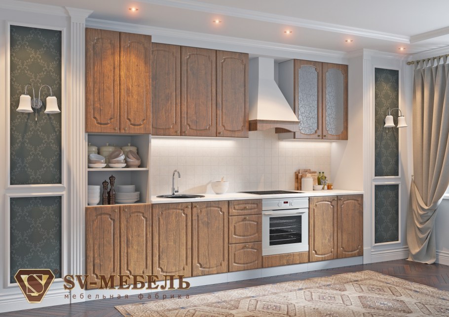 Кухня классика дуб антик